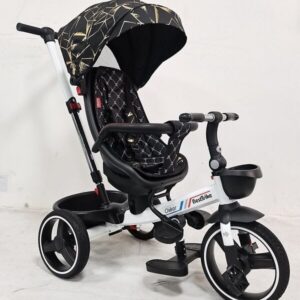 Велосипед BestTrike Oscar реверсивне сидіння, чорний з золотом