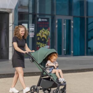 Прогулянкова коляска CARRELLO Bravo CRL-8512 BF Spring Green (чорний чохол)