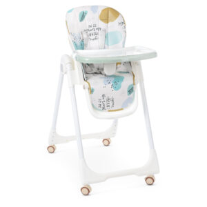 Стільчик для годування Bambi, чохол з еко шкіри, M 5673-12 блакитний