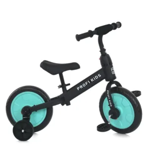 Велосипед-біговел 2в1  MBB 1012-1 чорно-блакитний