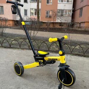 Велосипед-біговел Tri-cycle 3in1 Cruiser Milano 001, Жовтий
