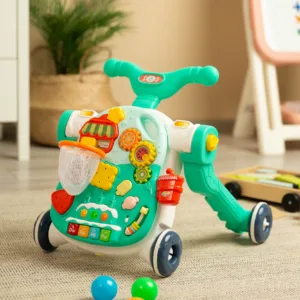 Ходунки-гойдалка, розвиваючий столик 5в1 Бірюзовий