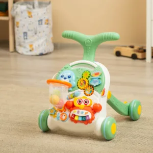 Ходунки-каталка, розвиваючий столик 2в1 Caretero Spark Green