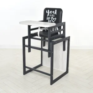 Стільчик для годування Graphite 2в1 білий