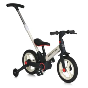 Велосипед-біговел з ручкою, складний, MB 1021-2, біло-червоний