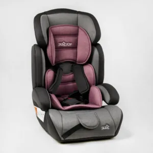 Автокрісло JOY з бустером, група 1/2/3, вага дитини 9-36 кг сіро-рожевий