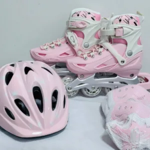 Комплект ролики шлем захист Maraton Vega M (розмір 35-38) Pink