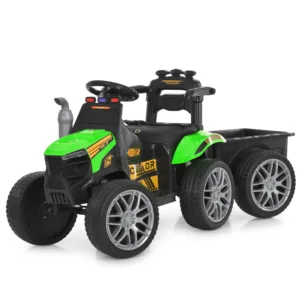 Трактор з причепом Bambi Racer M 6219EBLR-5, Зелений