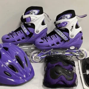 Ролики та ковзани 2в1 шлем захист Maraton Ice L (розмір 39-42) Purple