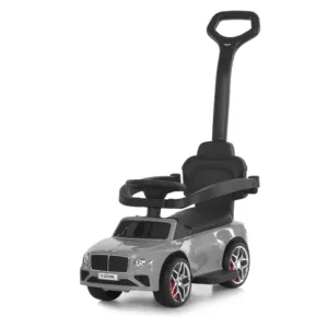 Каталка з ручкою, гумові колеса, підсклянник M 6252EL-11 сірий