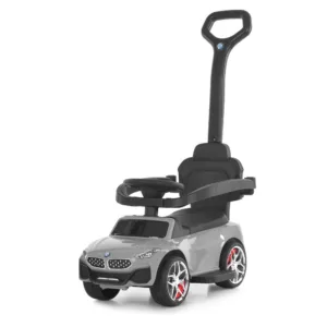 Каталка з ручкою, гумові колеса, підсклянник M 6253EL-11 сірий