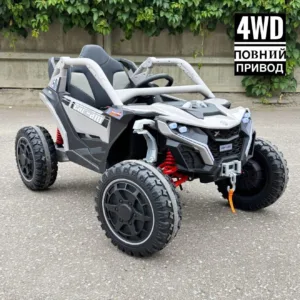 Електромобіль джип Баггі повний привід M 6256EBLR-11 сірий