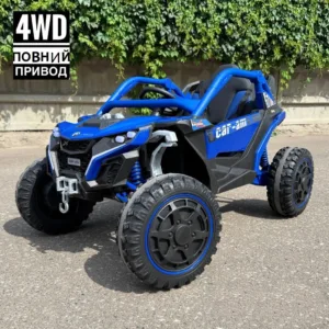 Електромобіль джип Баггі повний привід M 6256EBLR-4 синій