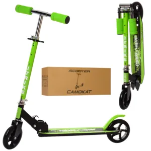 Самокат двоколісний, кермо складається SR2-005-GRB зелений