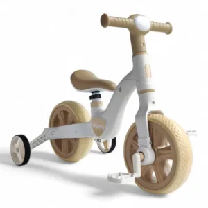 Дитячий велосипед-біговел 2в1 бежевий