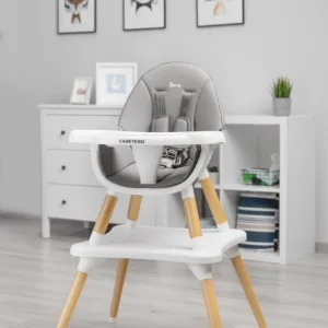 Стільчик для годування 2в1 Caretero Tuva Grey