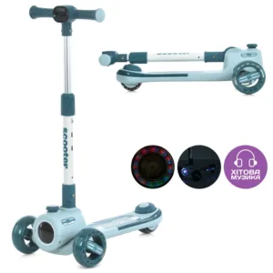 Самокат JR3-135-GR бірюзовий