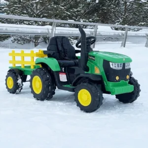 Електромобіль трактор з причепом M 5852EBLR-5 зелений