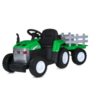Електромобіль трактор з причепом M 6038EBLR-5 зелений