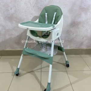 Стільчик для годування Toti спинка регулюється зелений