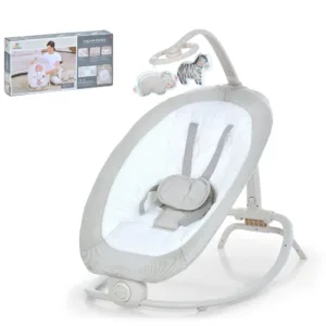 Заколисуючий центр-шезлонг 6607 білий